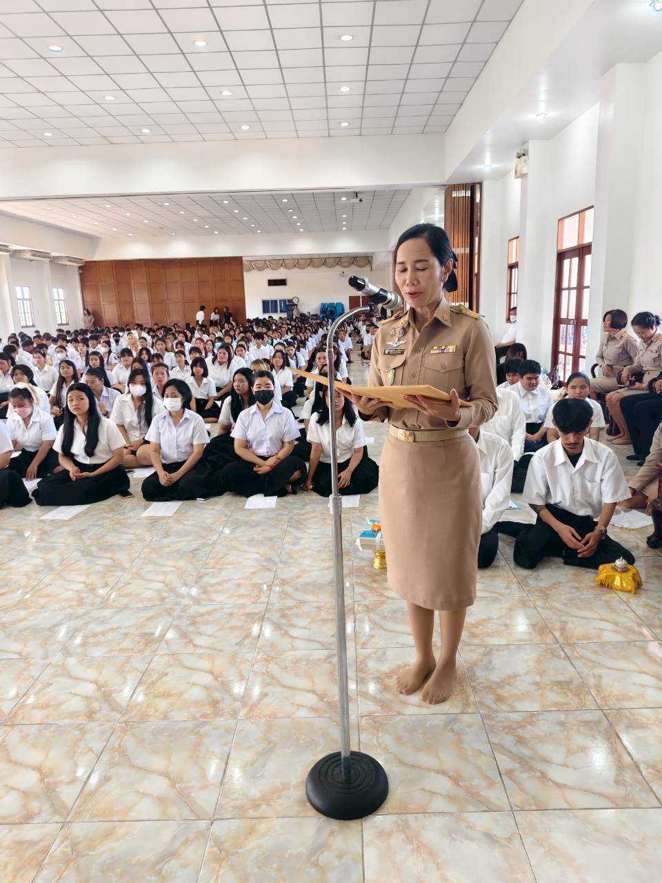 โครงการ “ส่งเสริมคุณธรรมจริยธรรม น้อมนำพระบรมราโชบายฯ สู่การปฏิบัติ” มุ่งสร้างนักศึกษาคุณภาพสู่สังคม